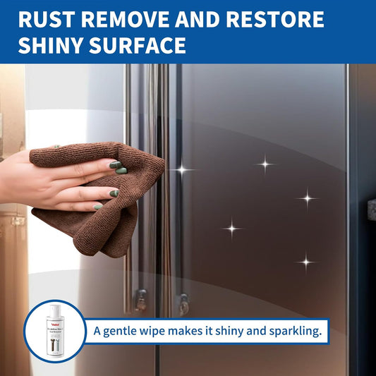 Rust Remover for Stainless Steel, Rust Stain Remover & Cleaner for Stainless Steel Appliances and Furniture - Ideal for Grill, Fridge, Knife or Pan & more - 3.72 Fl Oz