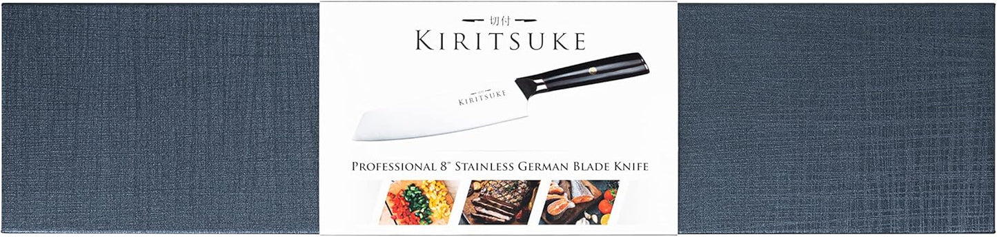 Professional Chef Knife 8 Inch Kitchen Knife - Premium Ergonomic Ultra Sharp High Carbon German Stainless Steel - Pakkawood Handle Chef's Knives