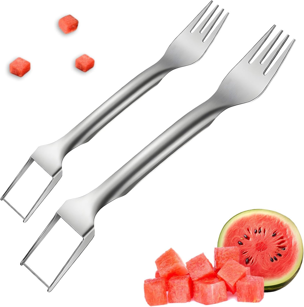 watermelon cutter 2-in-1 stainless steel fruit watermelon slicer kitchen gadgets watermelon cutter slicer tool