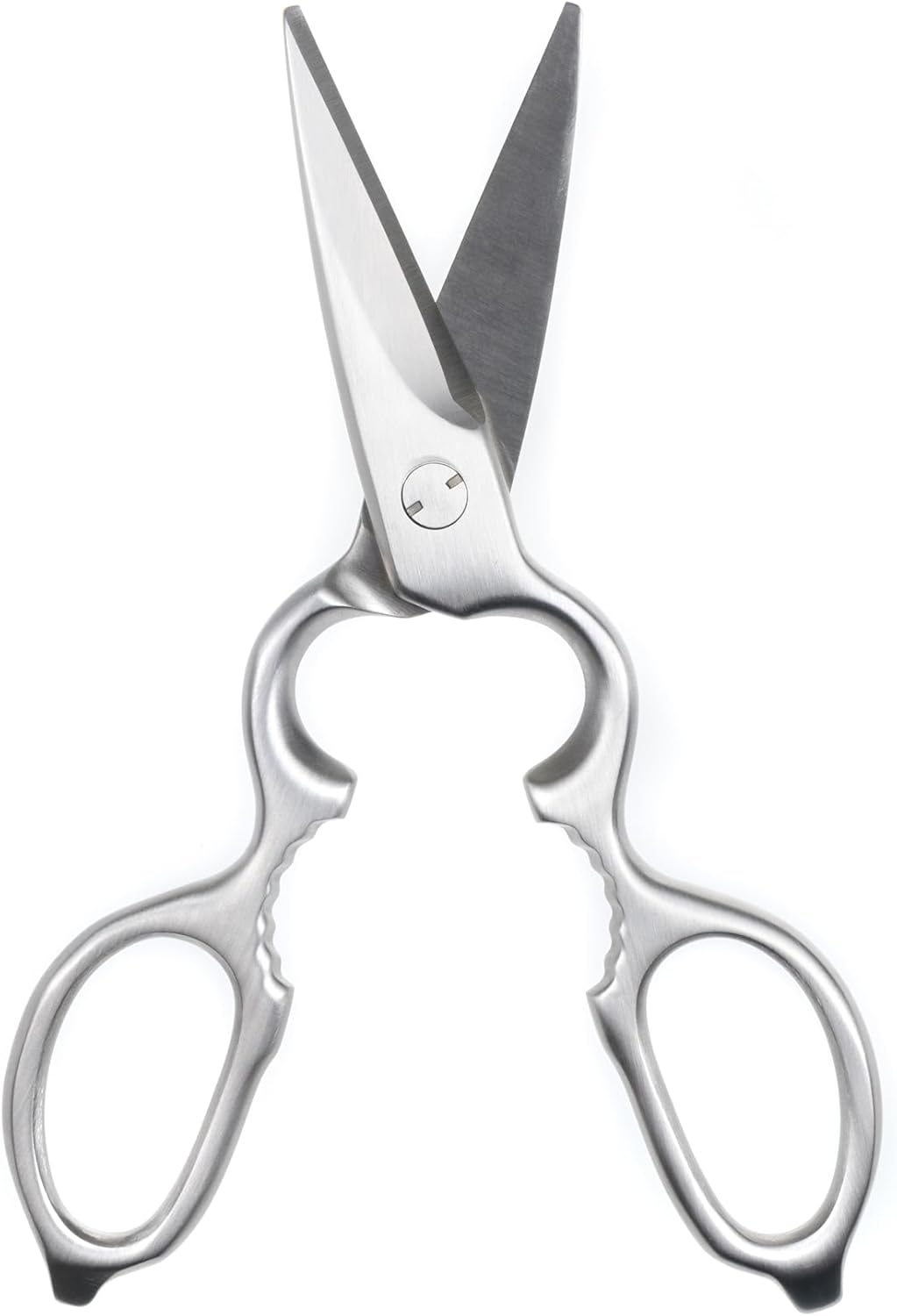 Stainless Steel Detachable Kitchen Shears Full-Steel Forged Metal Scissors for Food, Professional Chef Shears Bone Cutting Meat Pizza Scissors Kitchen Utensils Come Apart, Silver