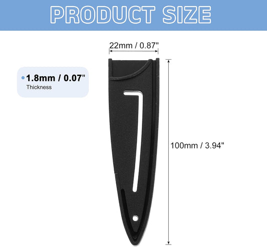 2 Pack PP Safety Knife Cover Sleeves, Blade Edge Guards Protector, Universal Knife Sheath for 3.5" Paring Knife, Black