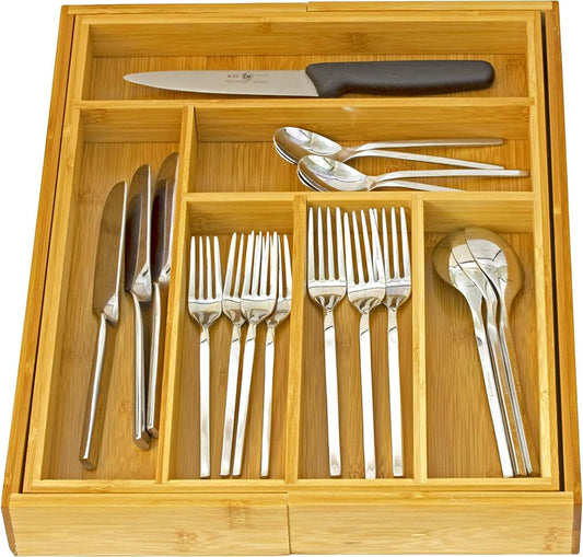 Expandable Cutlery Drawer - made for Utensil Organizer - Flatware Dividers Kitchen Holder
