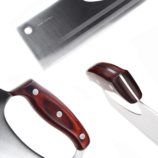 Meat Cleaver Knife Japanese Chef Knife for Vegeable Meat Cutting | Effort Save Forged Unique Knives With Easy Handle, Razor-like Sharpness