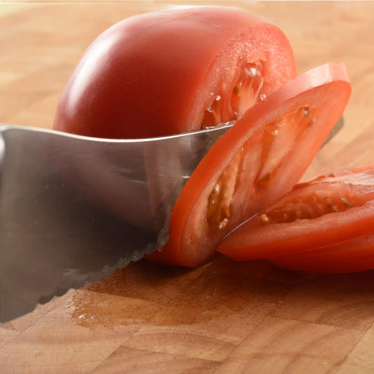 UNI Knife All Purpose Kitchen 8 in Serrated Stainless Steel Blade for Tomatoes Bread Meat
