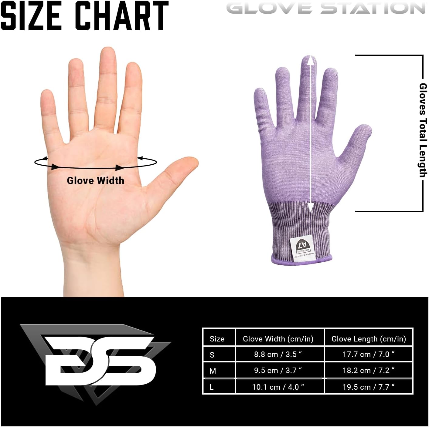 Ultra Durable Series Cut Resistant Gloves - Cutting Gloves for Chefs, BBQ and Cooking - Level 5 Protection, Food Grade Safe Cut - Purple, Large Size