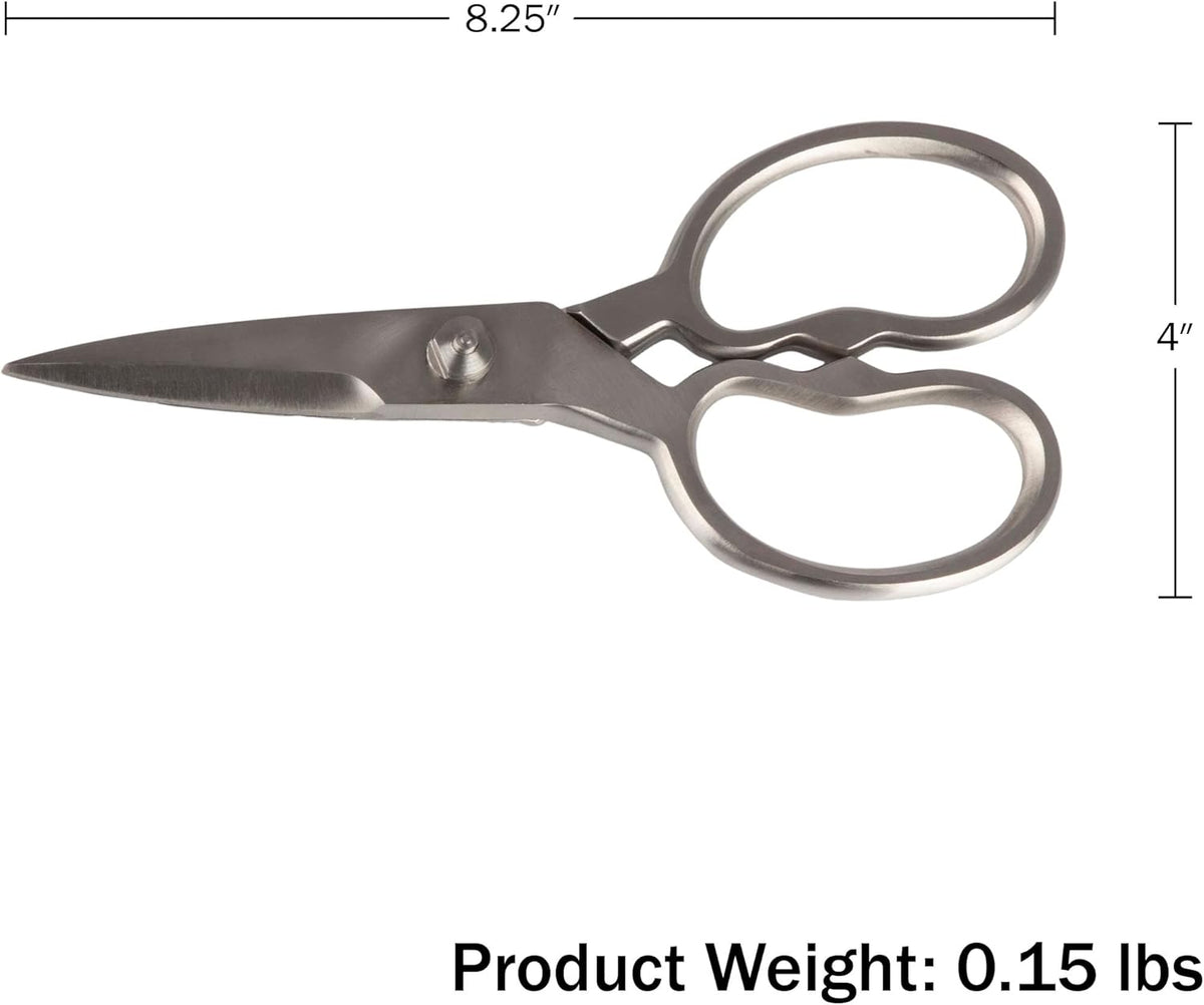 Heavy Duty Kitchen Scissors - Multipurpose Forged Stainless Steel Scissors for Meat, Chicken, Fish, and Herbs - 8.25 Inch Kitchen Shears that Come Apart for Easy Cleaning