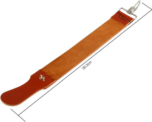 Straight Razor Sharpener 19.8 * 2in Leather Strop for Knife | Sharpening Strap Barber Razor Sharpening Belt for Straight Razors Sharpeners and Chisels