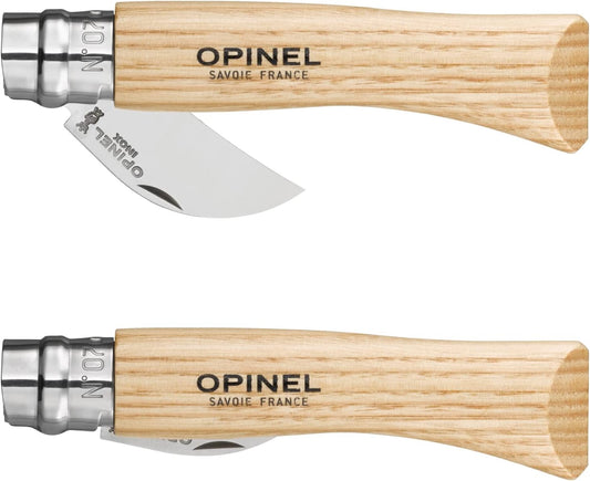No. 07 Scoring Folding Knife, Stainless Steel, Chestnut Wood Handle
