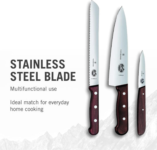 Rosewood 3-Piece Flat Knife Set