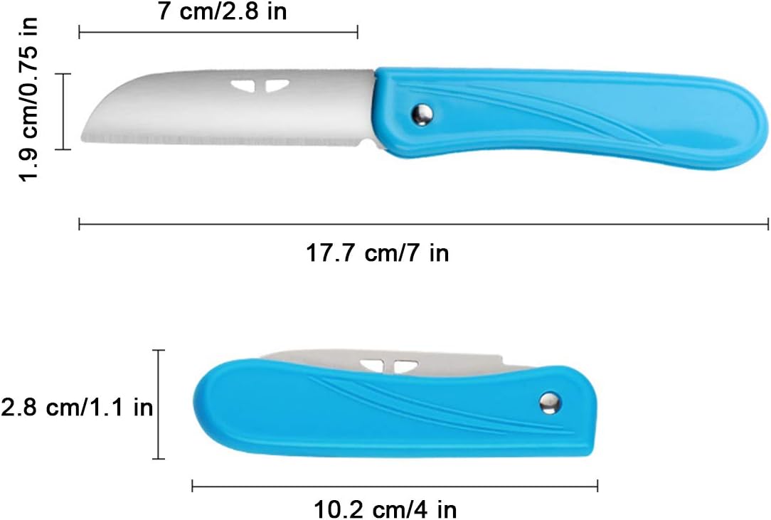Fruit Knife Small, New Foldable Fruit Knife Set, 4 Pieces