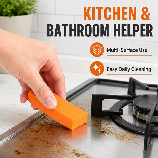 2Pcs Advanced Rust and Stain Remover Erasers, Cleaning Miracle Bathrooms and Kitchens
