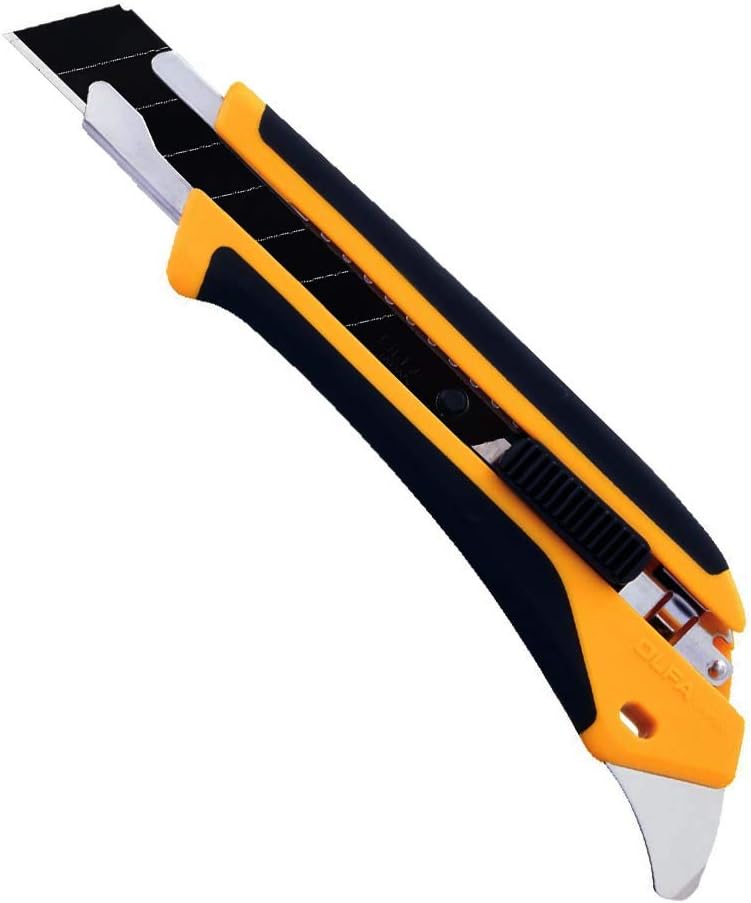1072198 LA-X 18mm Fiberglass Rubber Grip Heavy-Duty Utility Knife(New Version)