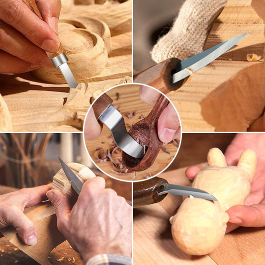 Wood Carving Kit Whittling Kit: 27pcs Wood Carving Tools Set | with 4PCS Wood Carving Knives & 6PCS Detail Knive Woodworking Tools Gift with Basswood Blocks Hobby for Beginners Adults Kids