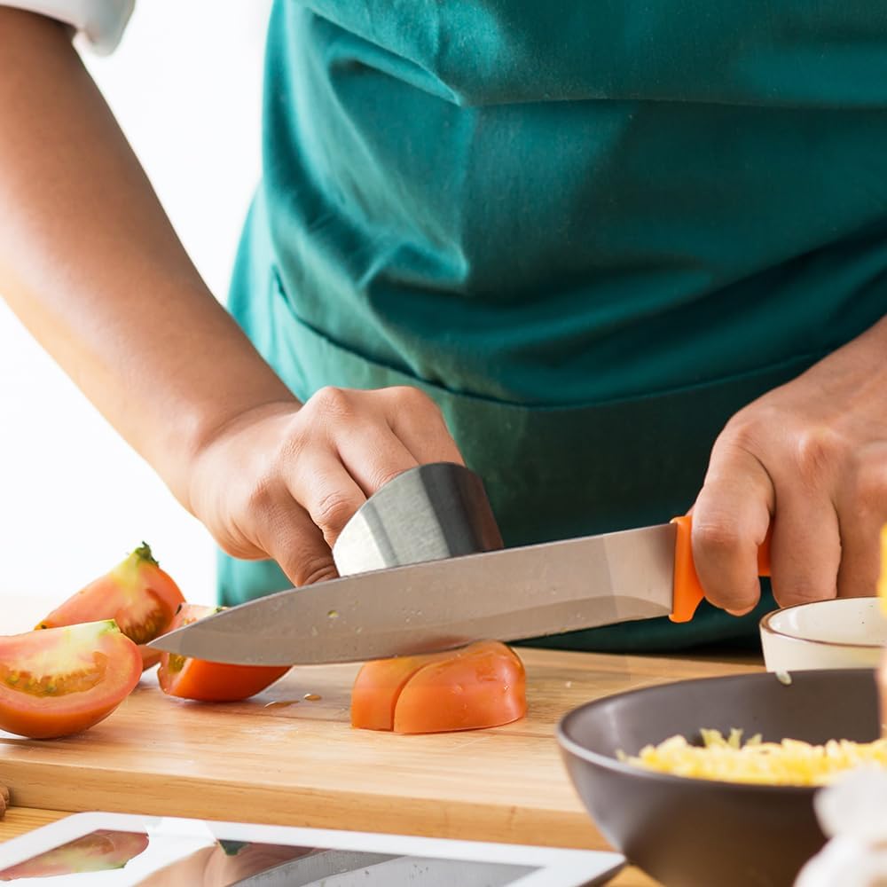 Stainless Steel Finger Guard, 2026 New Finger Protector for Cutting Food, Knife Guard, Safe Chopping Protector for Dicing and Slicing in Kitchens (1PCS)