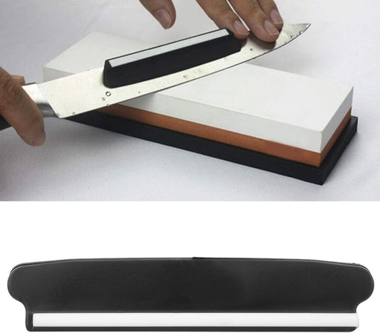 Professional Knife Sharpener Angle Guide, Precision Ceramic Plastic Clip On Whetstone Holder for Kitchen Knives Sharpening Accessories