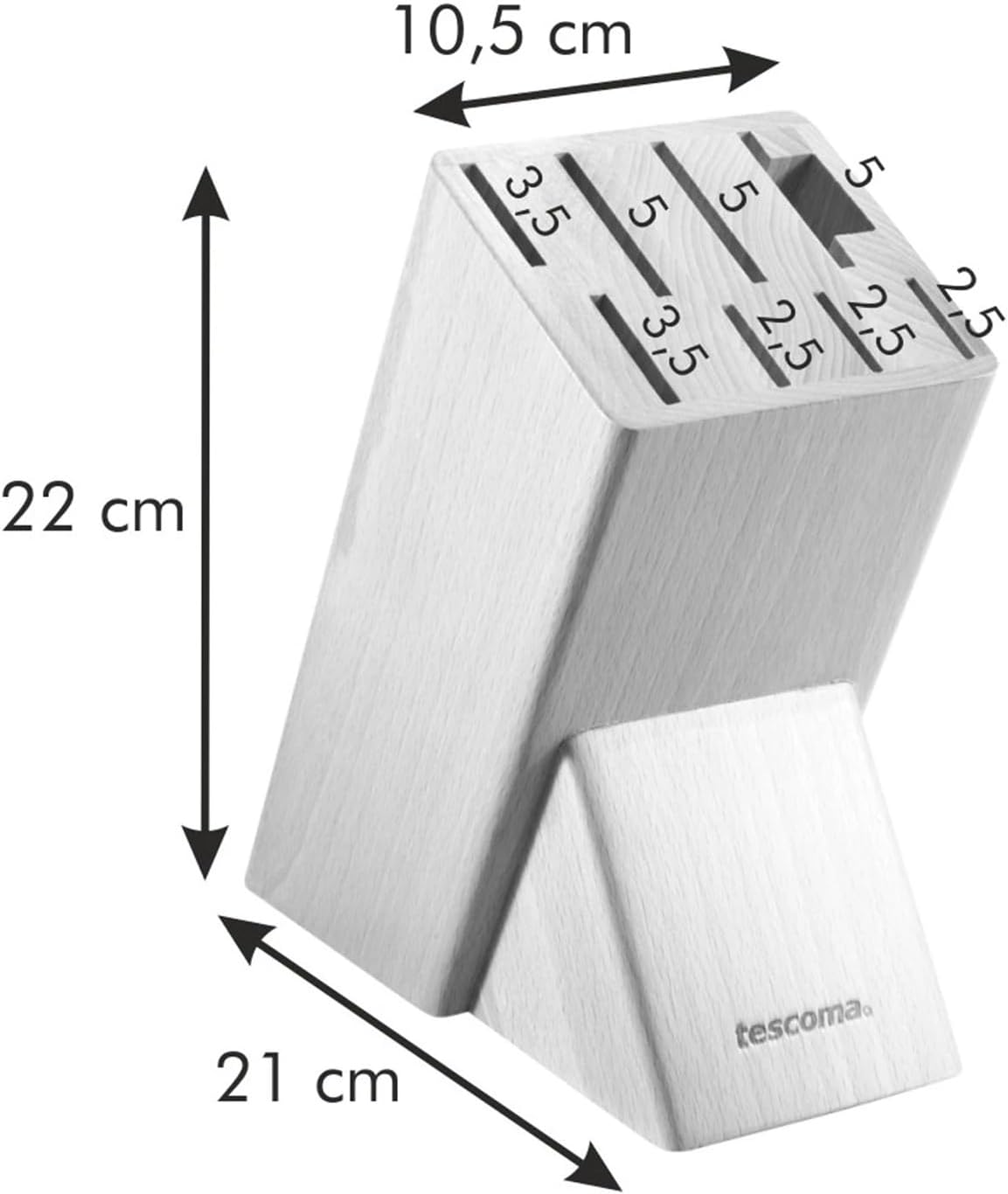 Block NOBLESSE for 8 knives, poultry shears/sharpening steel