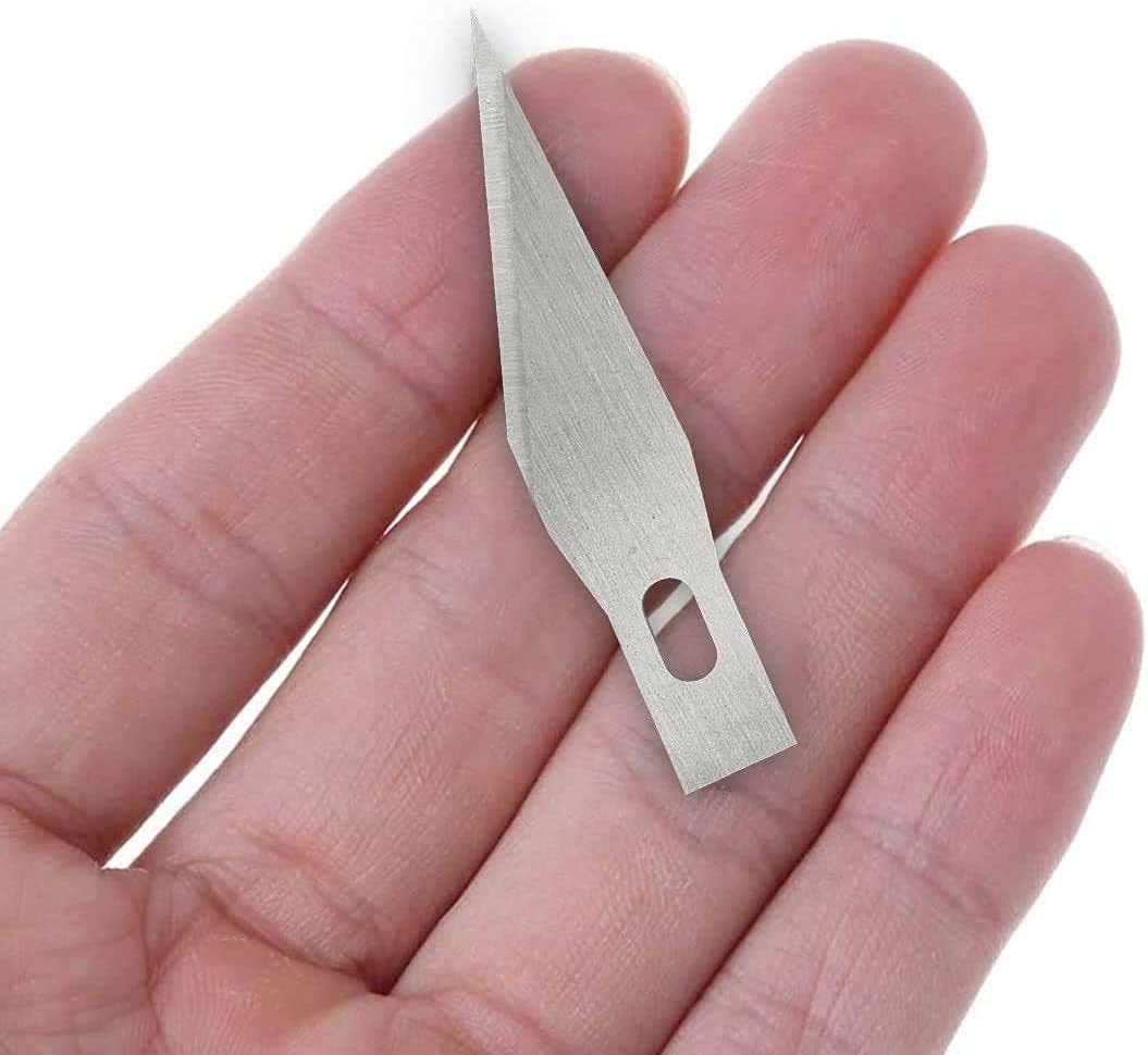 300 PCS Exacto Knife Blades 11, Craft Hobby Knife Exacto Blades | High Carbon Steel Exacto Blades, Craft Knife Blade, #11 Exacto Knife Refill Blade with Storage Case for Scrapbooking, Stencil