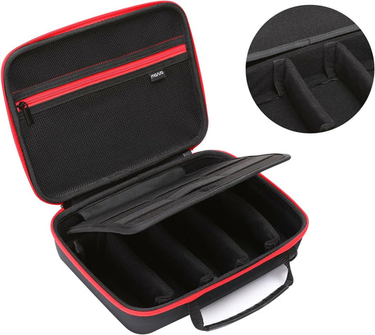 Camera Case Compatible with GoPro Hero 13/12/11/10/9/8/7, Hard Travel Carrying Case Compatible with AKASO EK7000/V50/Brave 4/7 LE/8, EVA Case with Snap Hook for Action Camera, Black