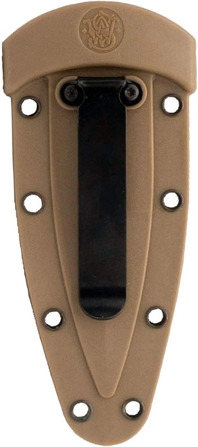 FDE 6.25in High Carbon S.S. Boot Knife with 2.75in Single Edge Blade and Rubberized Handle for Outdoor Survival, Camping and EDC,Tan