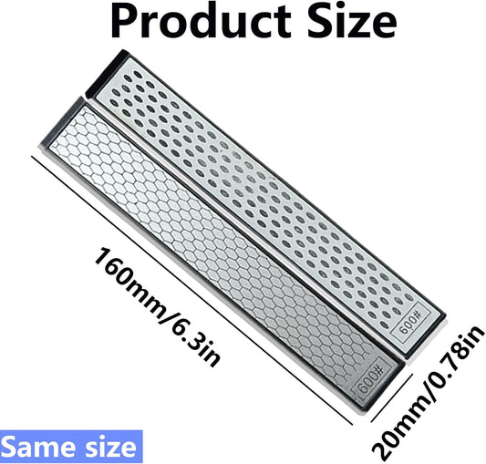 Diamond Sharpening Stone,Stone diamond sharpener Honeycomb Surface Plate with Non-slip Base for Scissors Knives Outdoor Kitchen Sharpen Tools 8 pcs set