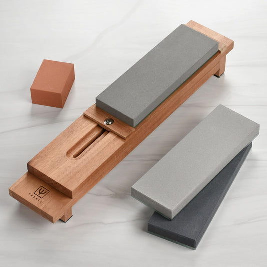 Whetstone Kit - Made in Japan - 5 Piece Knife Sharpening Glass Stone Set