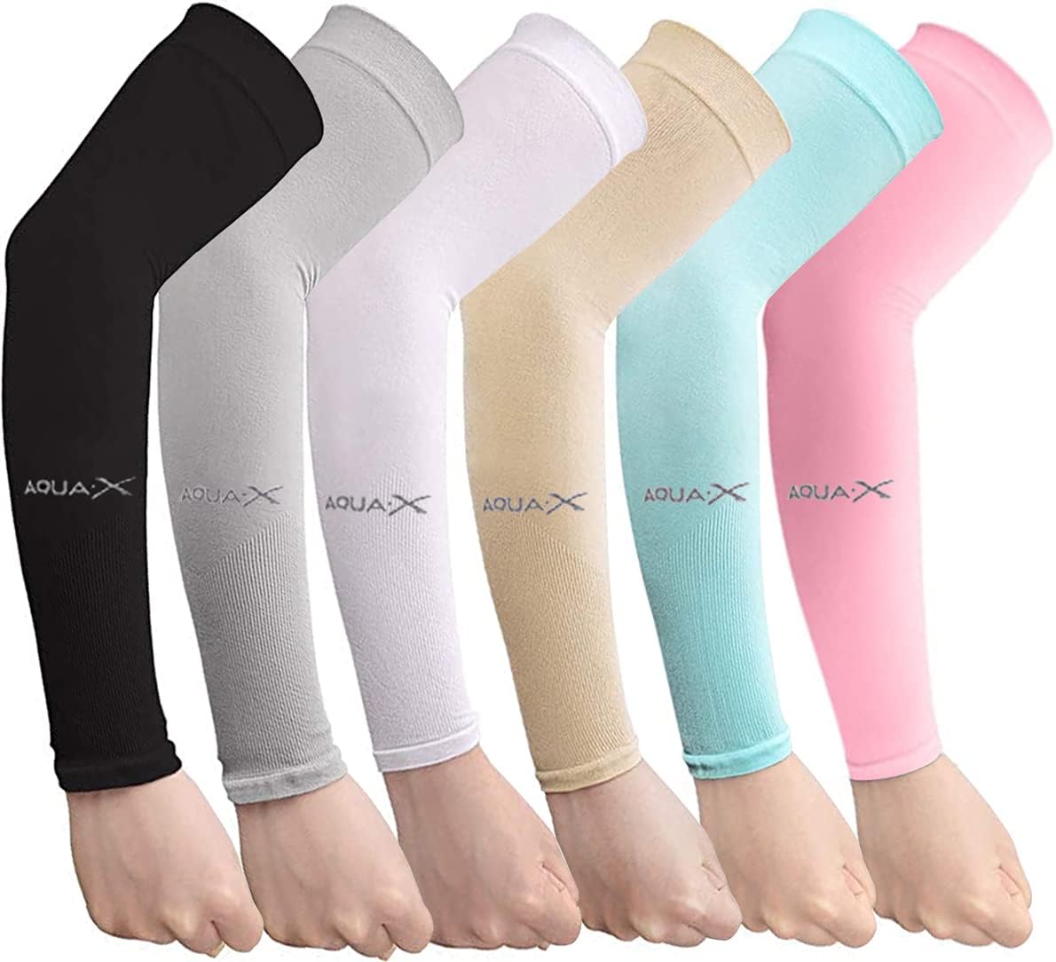 3/6 Pairs UV Protection Cooling Arm Sleeves Women Men, UPF 50 Arm Cover
