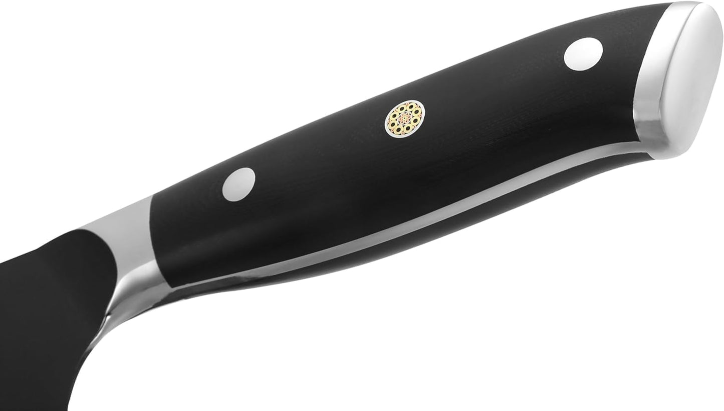 Titanium Noir Nakiri Knife – 6.7-Inch Professional Vegetable Chef Knife | 5Cr15MoV Stainless Steel Blade with Black Titanium Coating | Ergonomic G10 Handle | Kitchen Knife in Gift Box