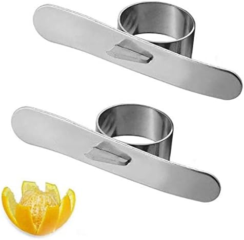 Pack of 2 Orange Peeler Citrus Peelers Stainless steel Affordable Orange Peeler Tool Easy Fruit Slicer Cutter Peeler Remover Kitchen Accessories Knife Cooking Tools Kitchen Gadget