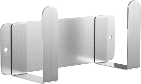 Stainless Steel Wall Mounted Cutting Board Holder Punch-Free Adhesive Multifunctional Kitchen Organizer Pot Lid Storage Rack 7" x 2.3" x 1.8"
