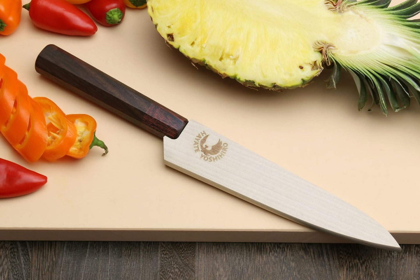 Yoshihiro 46 Layers VG10 Hammered Damascus Petty Japanese Utility Knife Ambrosia Handle (6''(150mm))