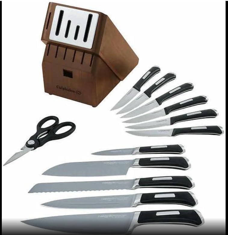 Precision SharpIN Nonstick 13-Piece Cutlery Set With Self Sharpening Block