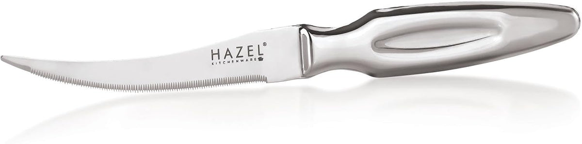 Stainless Steel Tomato Knife for Kitchen | Kitchen Knife with Handle, Silver