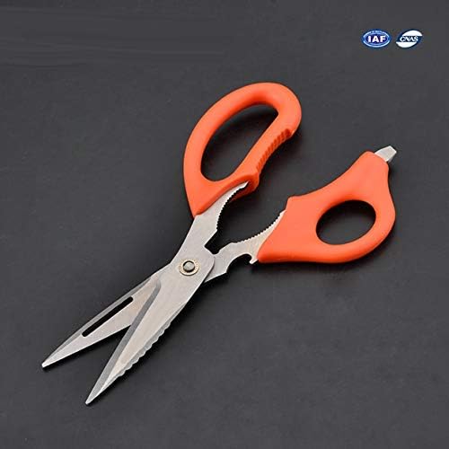 CleanCut All Purpose Shears 9” - Stainless Steel Kitchen Scissors for Poultry, Meat, Herbs, Utility - Dishwasher Safe - Heavy Duty Sharp Blade Cuts Wire, cable, rope (1)