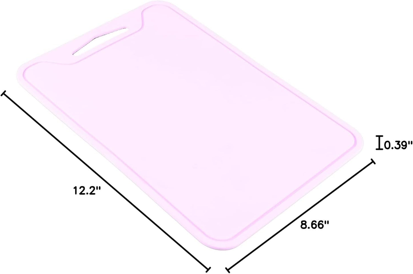Silicone Cutting Mat Flexible 30x22cm Kitchen Chopping Board | Food-Grade, Non-Porous Surface, Fruit and Vegetable Prep, Heat-Resistant, Dishwasher Safe, Hanging Storage Design, BPA-F