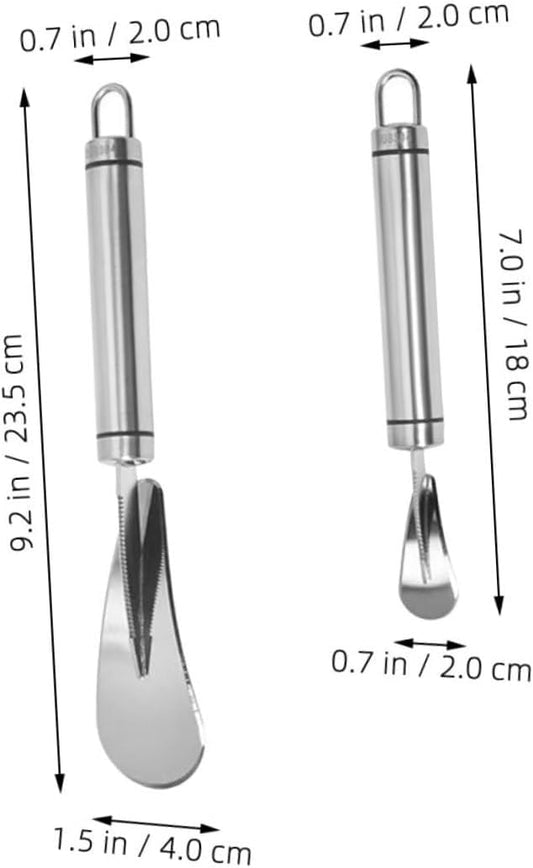 Stainless Steel Citrus Peeler and Grapefruit Knife Set 2pcs Multi-purpose Fruit Peeling Tool for Kitchen for Oranges and Pomelos Easy to Use Household Kitchen Accessory