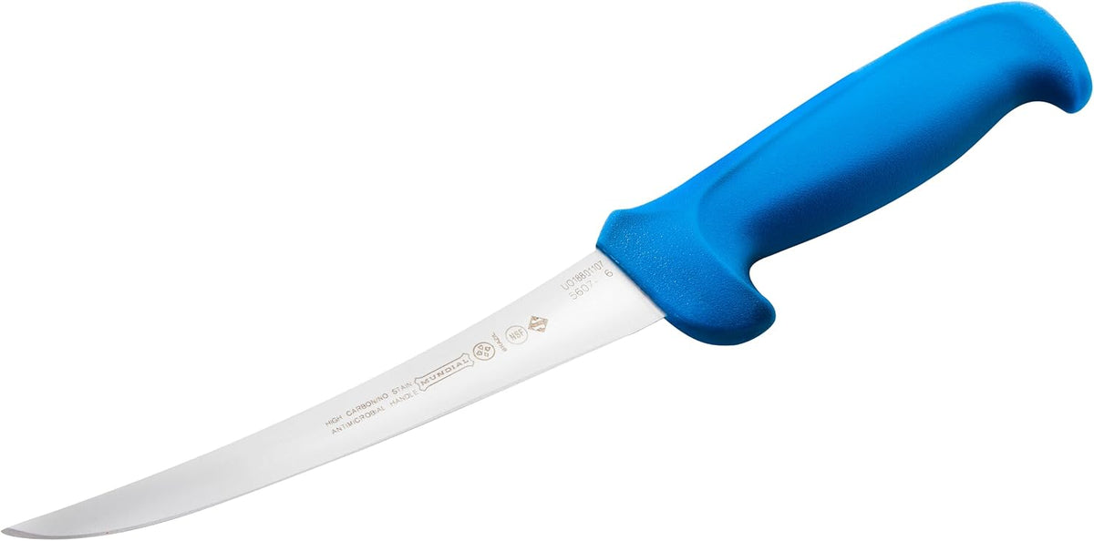 5600 Series 6 in Curved Semi-Stiff Boning Knife with Blue Handle