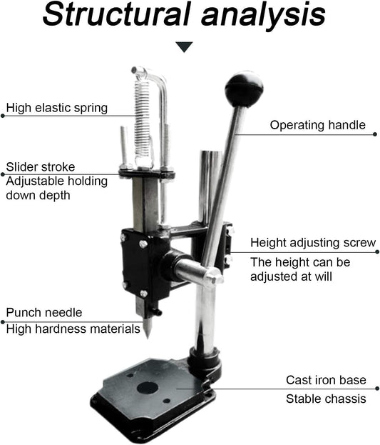 Manual Oyster Shucker Cast Iron Machine - Oyster & Clam Opener Set Shucking Machine Seafood Tools