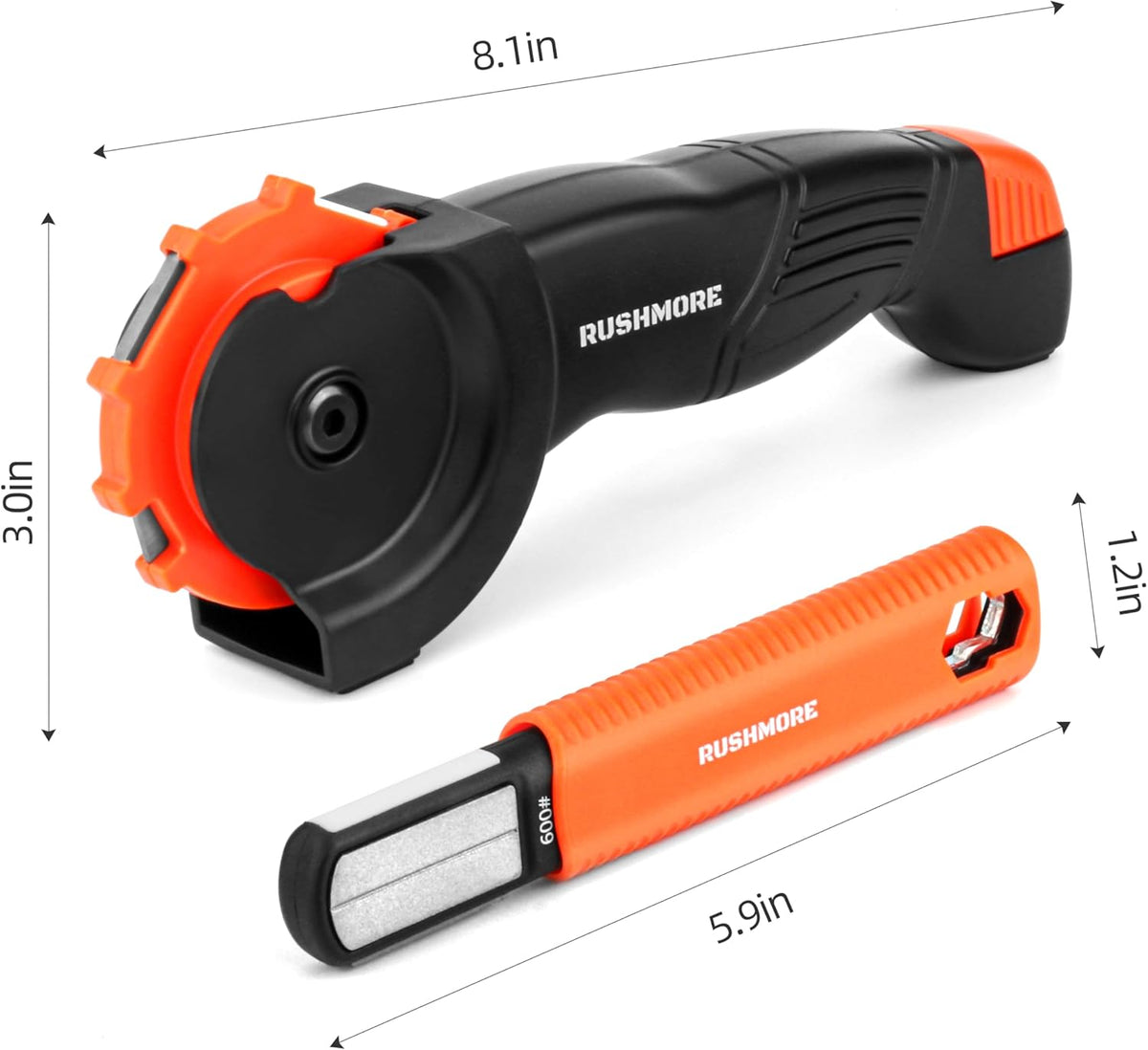 6-in-1 Garden Tool & Knife Sharpener – Carbide & Ceramic Blades for Pruners, Scissors, Axes, Machetes, Hedge Shears & Lawn Mower Blades – Repairs, Hones & Maintains Edges