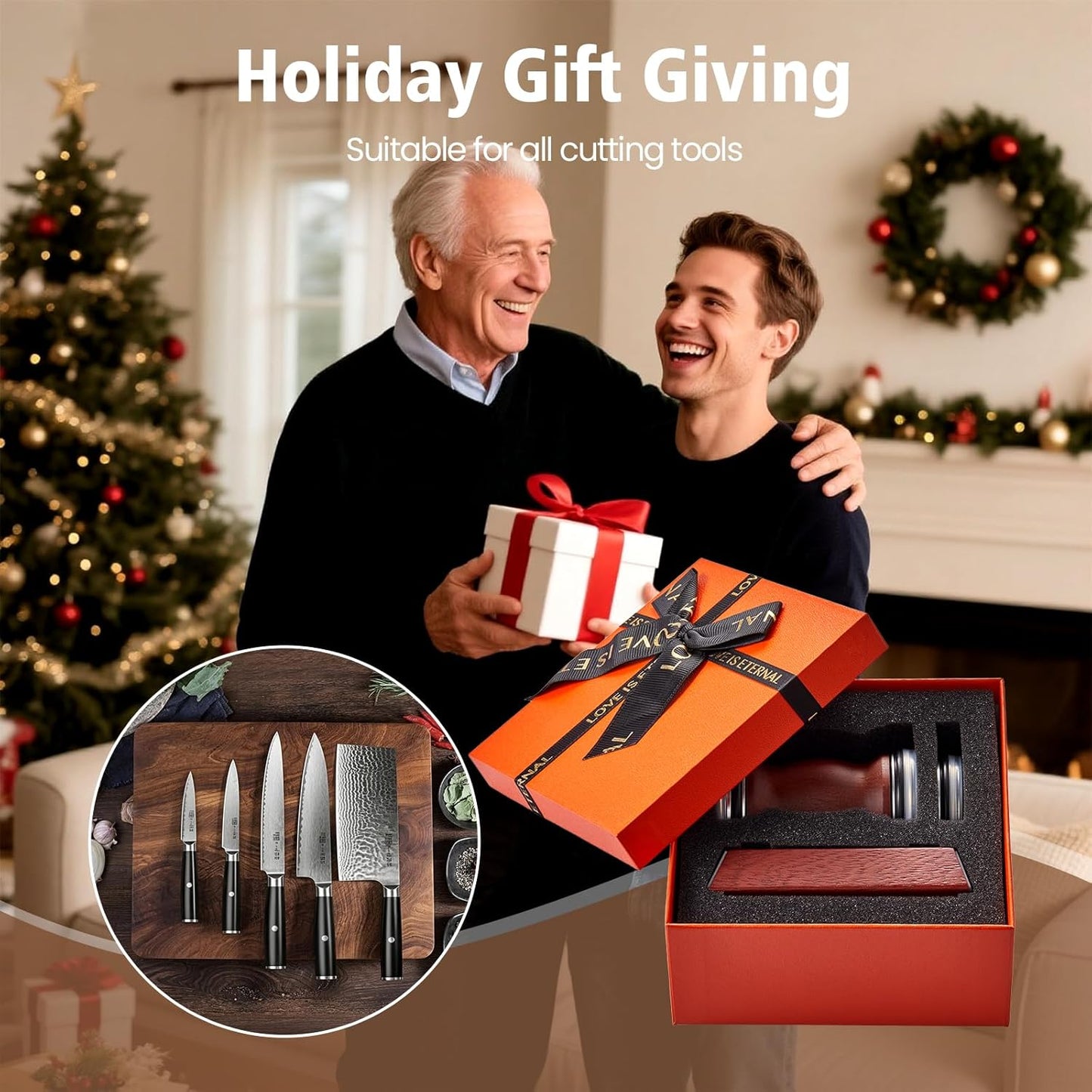 Rolling Knife Sharpener Kit with Ceramic Discs and Diamond, 15° and 20° Magnetic Angle,Knife Sharpening Tool,Kitchen Tumbler Knife Sharpener Kit for Christmas Gift