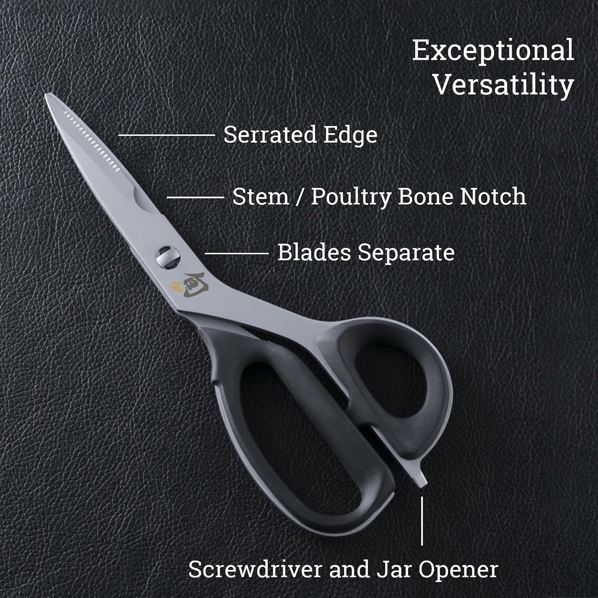 3 Piece Shear Set | Includes Multi Purpose, Kitchen and Herb Shears, Heavy Duty Cooking Scissors, Durable 420J2 Stainless Steel