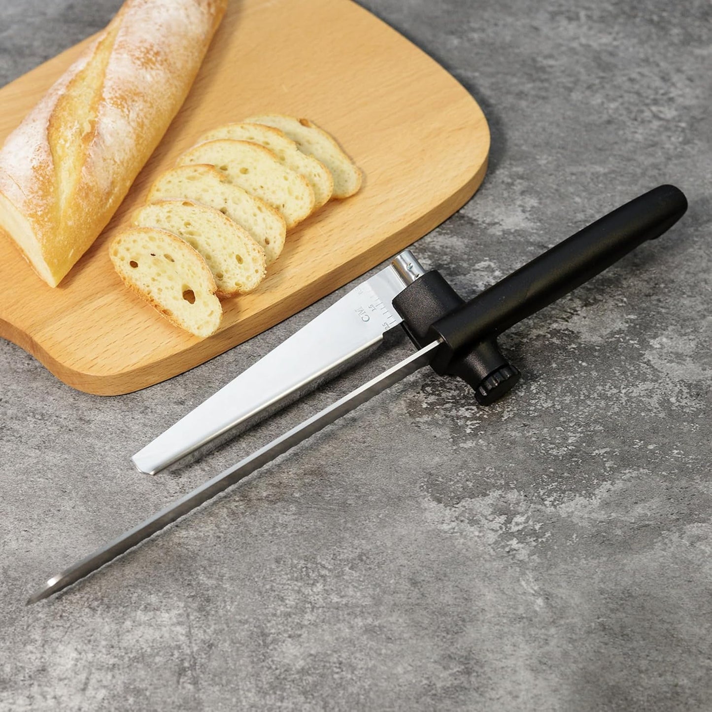Bread Slicer for Homemade Bread, Cake Knife, Adjustable Slicing Guide | Sourdough Baking Supplies, Sour Dough tools, Lame, Scoring Tool, Serrated Knives, Accessories for Sourdough Rounds