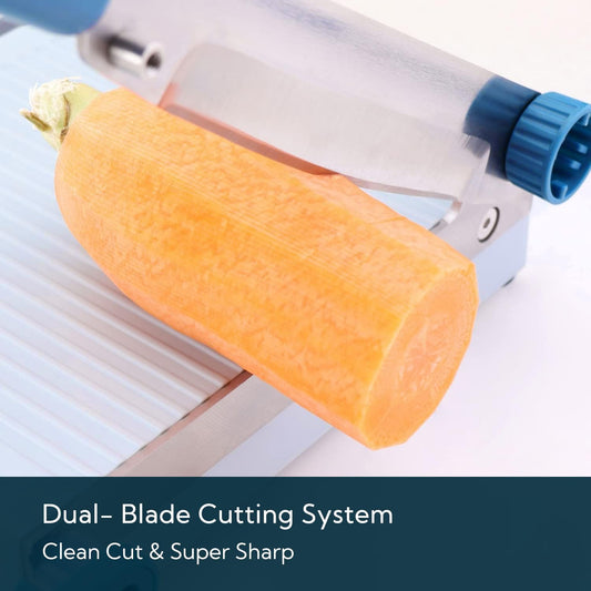 Multipurpose Cheese Slicer Cutter with Board for Arthritic and Weak Hands, Adjustable Thickness Dial for Block Cheese, Effortless Slicing, Guillotine Sausage Ham Biltong Jerky Slicer