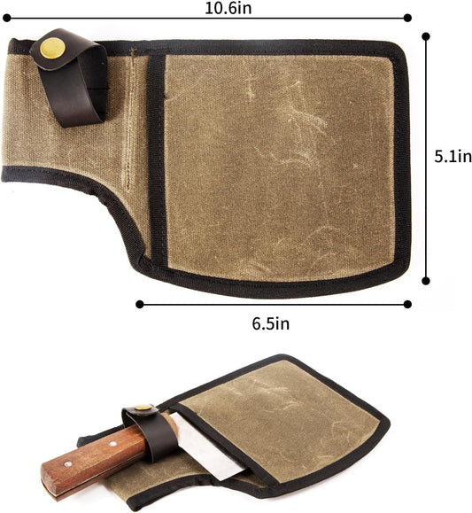 Cleaver Sheath,Universal Wide Knife Protectors,Durable Butcher Chef Knife Edge Guards,Heavy Duty Cleaver Covers Cleavers Sleeve Holds Your Meat Cleavers Up To 10”Long And 5”Width (Army Green)