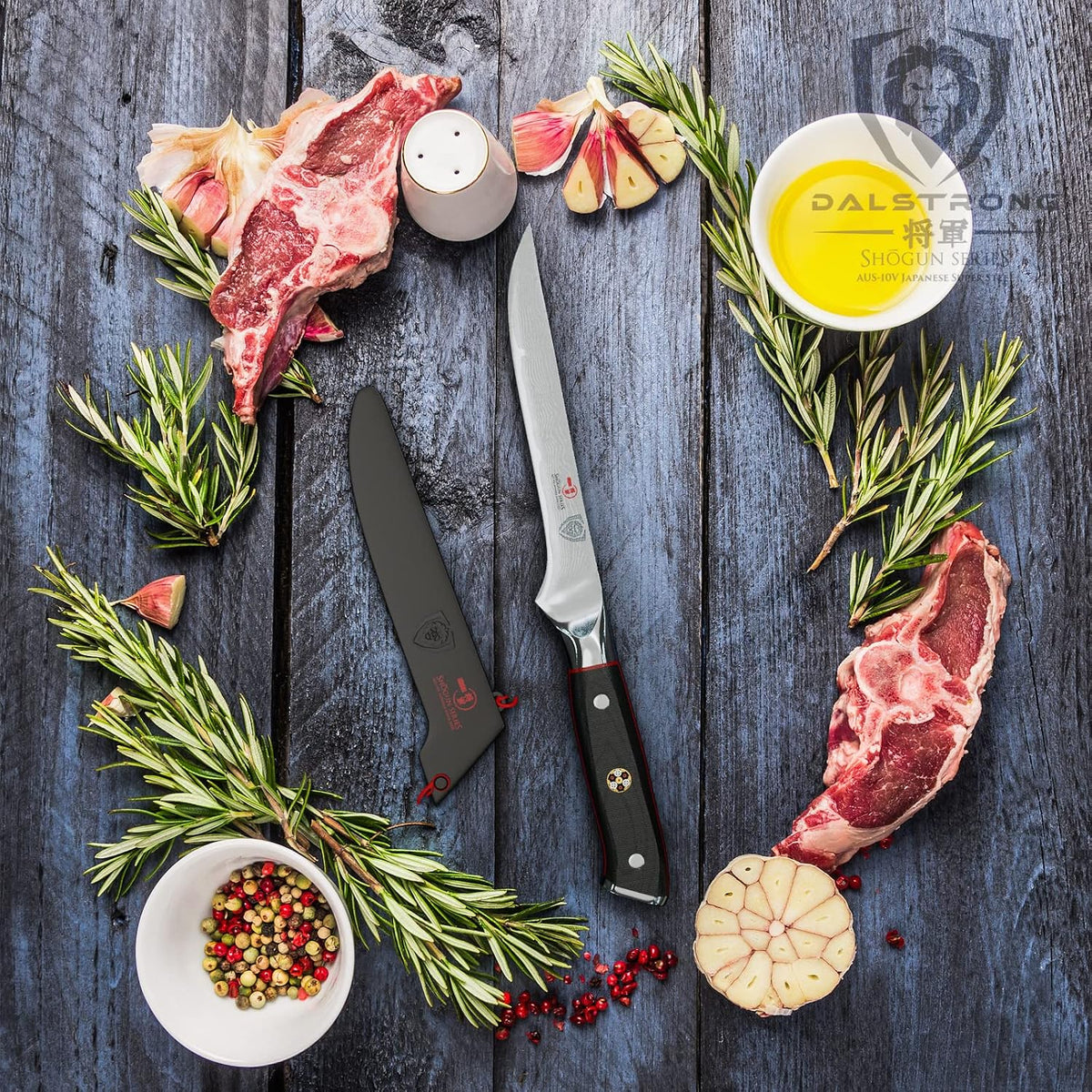 6" Boning Knife - Crimson Red Handle