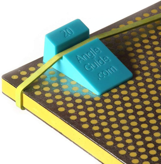 AZ4 Angle Guides Combo, Blue for Sharpening Stones, Orange for Rods