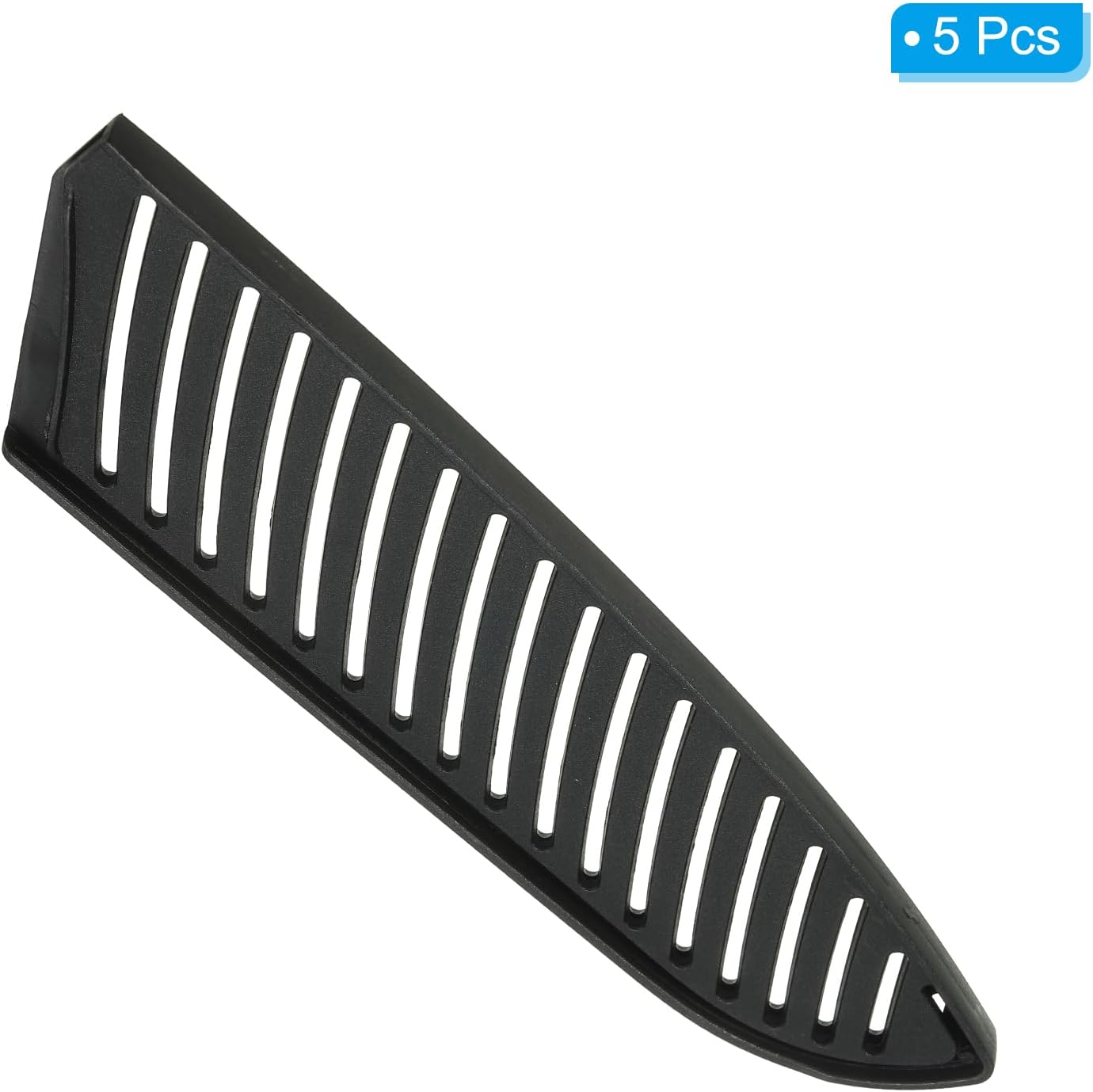 PP Safety Knife Cover Sleeves for 7" Santoku Knife, 2 Pack Knives Edge Guard Blade Protector Universal Knife Sheath for Kitchen Chef Knife, Black
