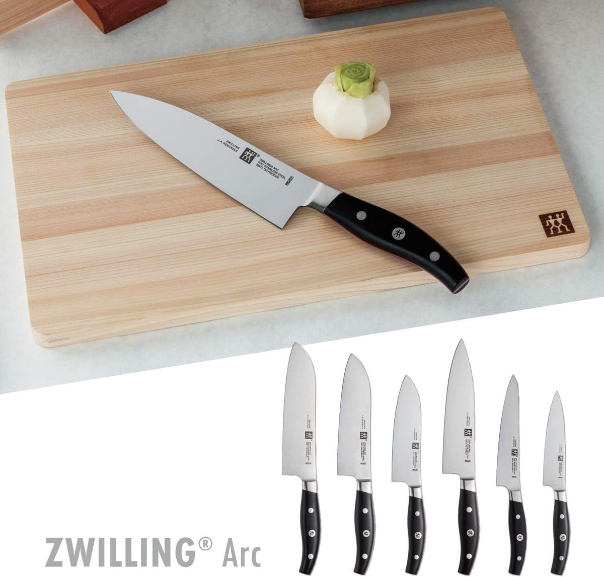 J.A. Henckels Japan 38881-010 Arc Self-Sharpening Knife Block Set, Knife Sharpener, Sharpener