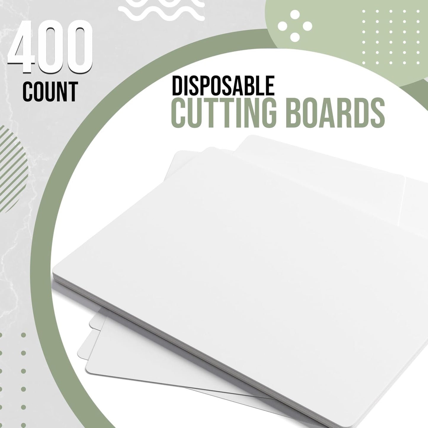 Disposable Cutting Boards for Kitchen 15 Count Black Cutting Board 10 Inch X 13.5 Inch Flexible Cutting Boards For Kitchen ~ Patent Pending ~ Recyclable Disposable Cutting Board Sheets