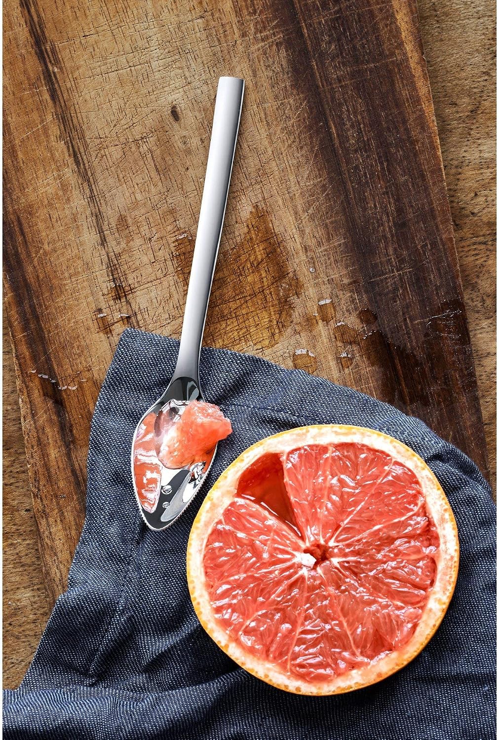 Grapefruit Knife and Spoon Set 2-Piece Nuova Cromargan Stainless Steel 18/10 Polished
