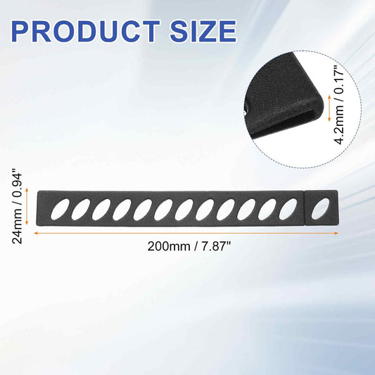100Pcs Blade Edge Guard 7.87" x 0.94" x 0.16" Plastic Anti-scratch Knife Guards Blade Edge Protector for Kitchen Knife Protection Sleeves Cover, Black